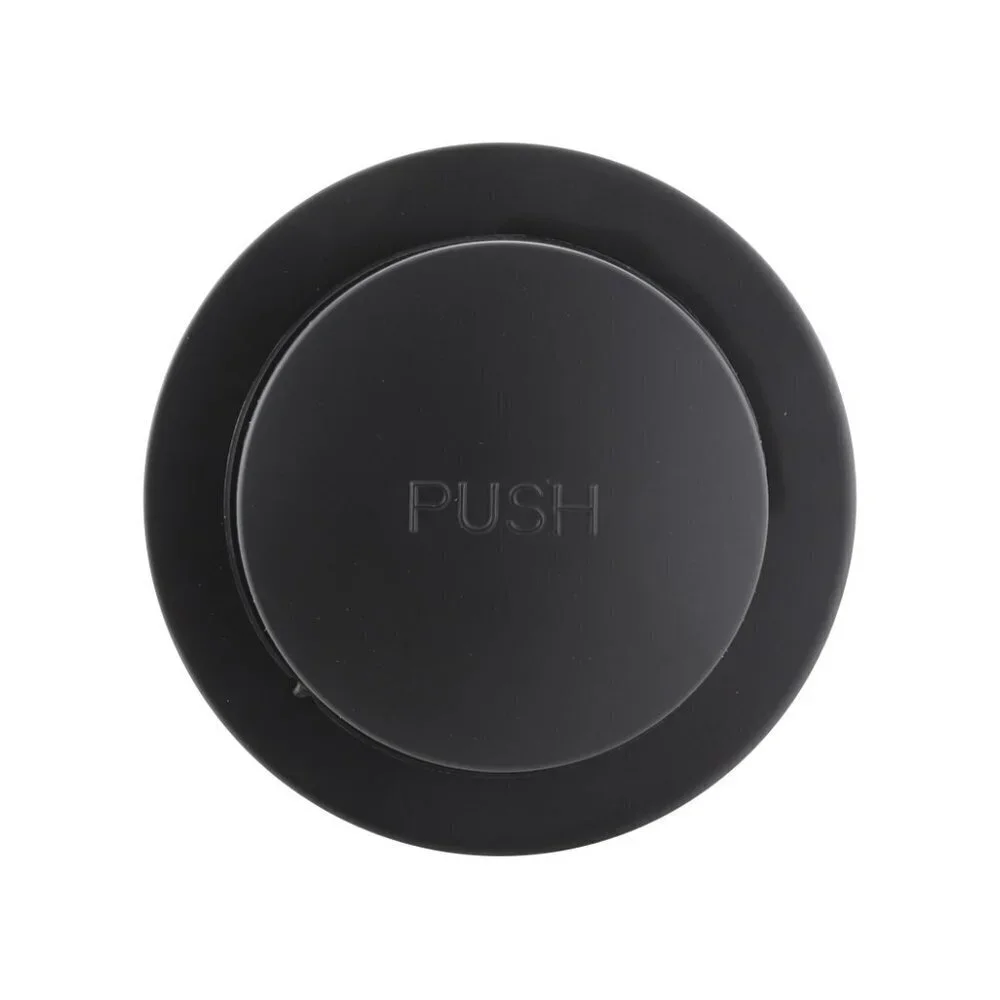 Brass Matte Black Toe Touch Bathtub Drain Cover